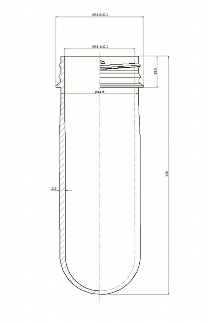 Bericap 38 мм чертеж